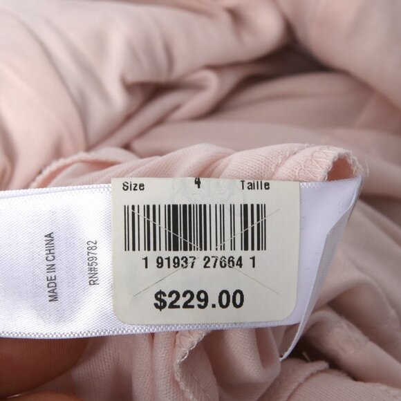 Adrianna Papell Lace Sequin Evening Dress Fit Flare Sleeveless Pink Nude - Picture 9 of 14